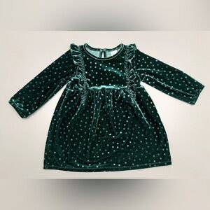 H&M baby girl velvet dress Size: 9–12 Months